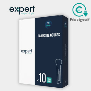 100 Lames de gouges stériles - Expert by My Podologie Expert 