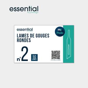 50 Lames de gouges stériles - Rondes - Essential by My Podologie Essential  N-2
