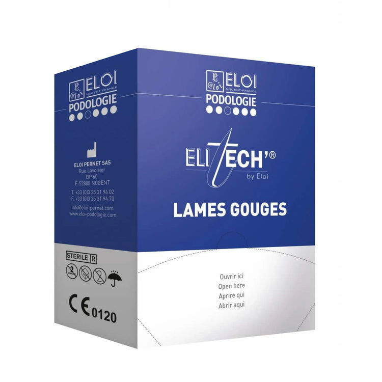 500 lames de gouges N°2 - Elitech by Eloi Eloi Podologie 