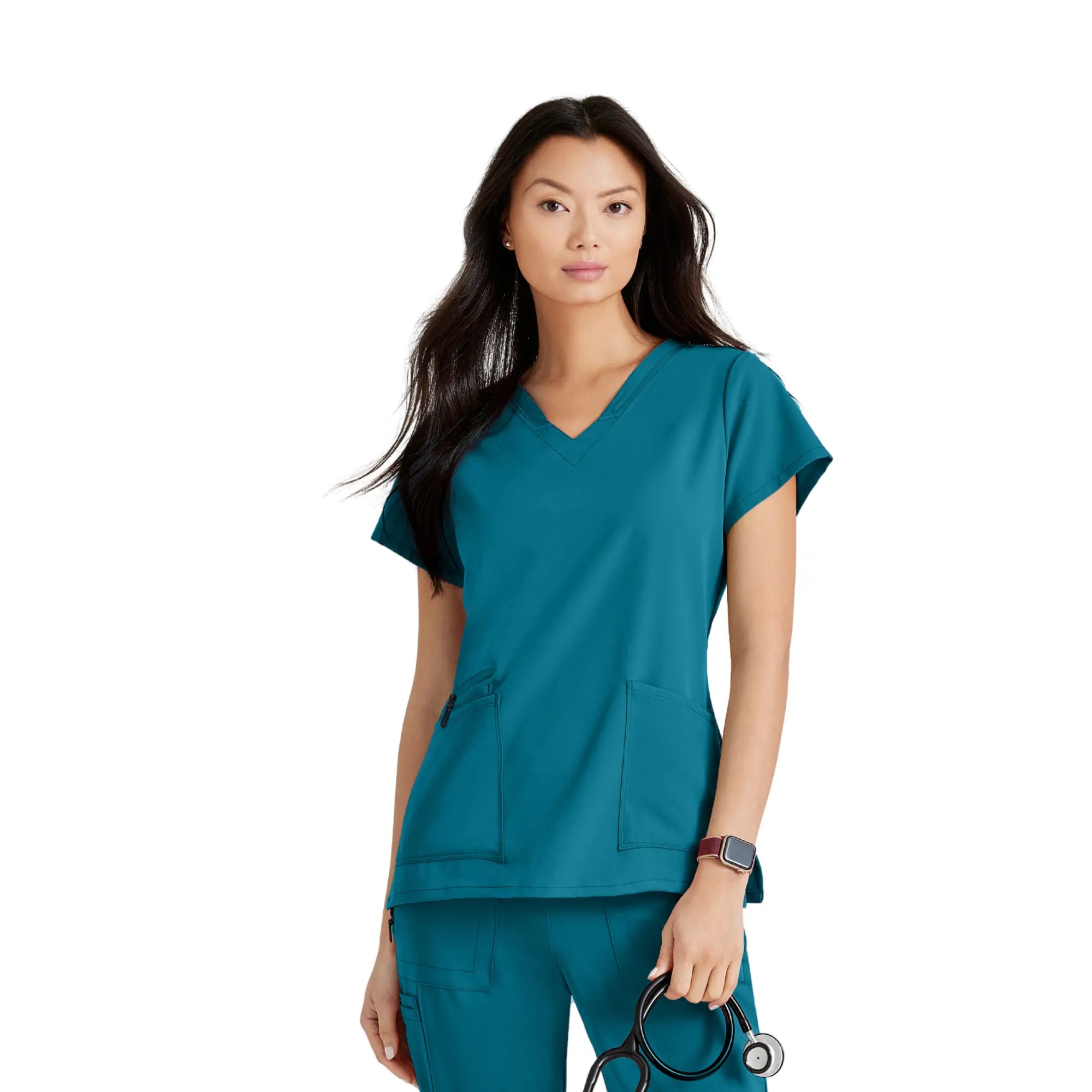 Aria - Tunique col V - Femme - Barco Unify BARCO  Bleu Bahamas / XL