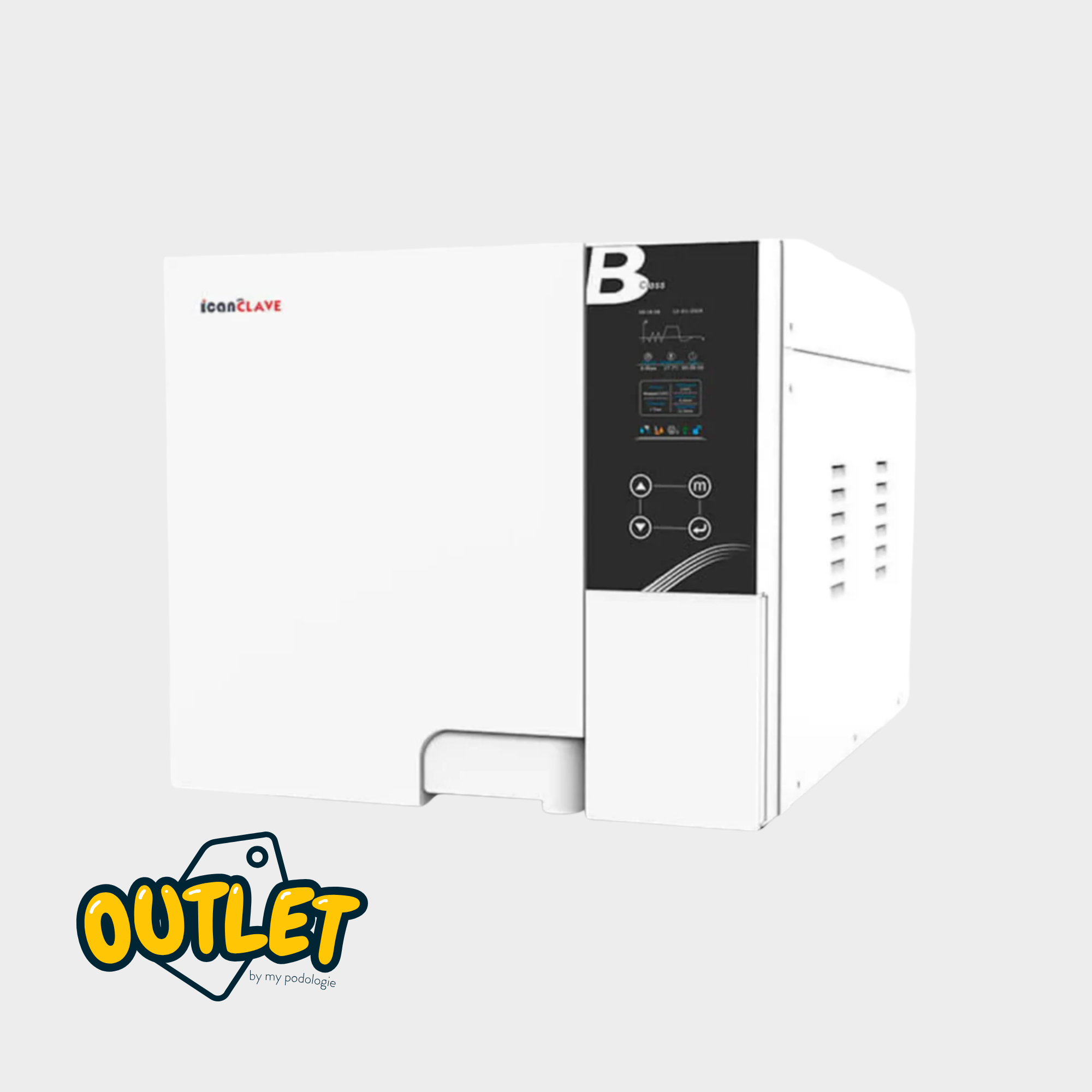 Autoclave blanc 12 Litres Classe B avec USB et imprimante intégrée - 338 cycles // Reconditionné Icanclave Autoclaves 
