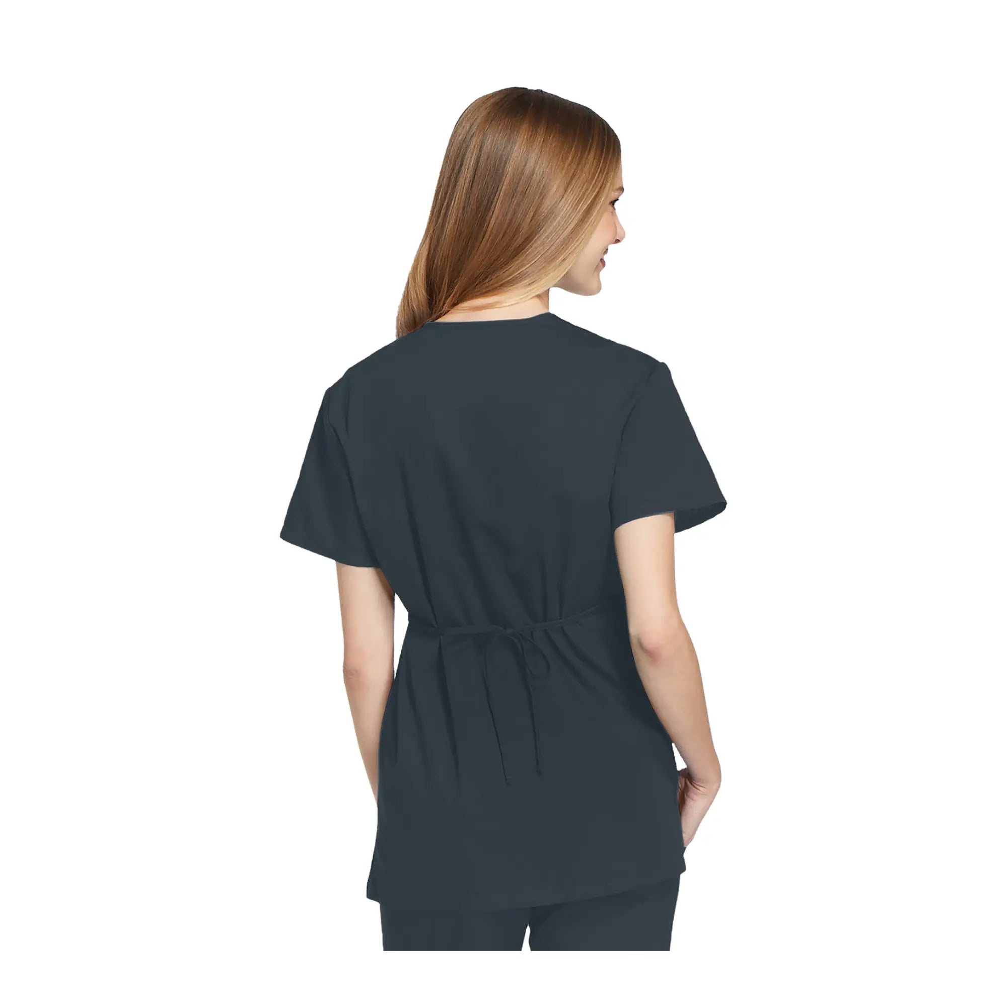Bayonne - Medical Tunic - Wrap Effect - Short Sleeve - Women - 72 cm - Cherokee Cherokee Authentic Workwear 
