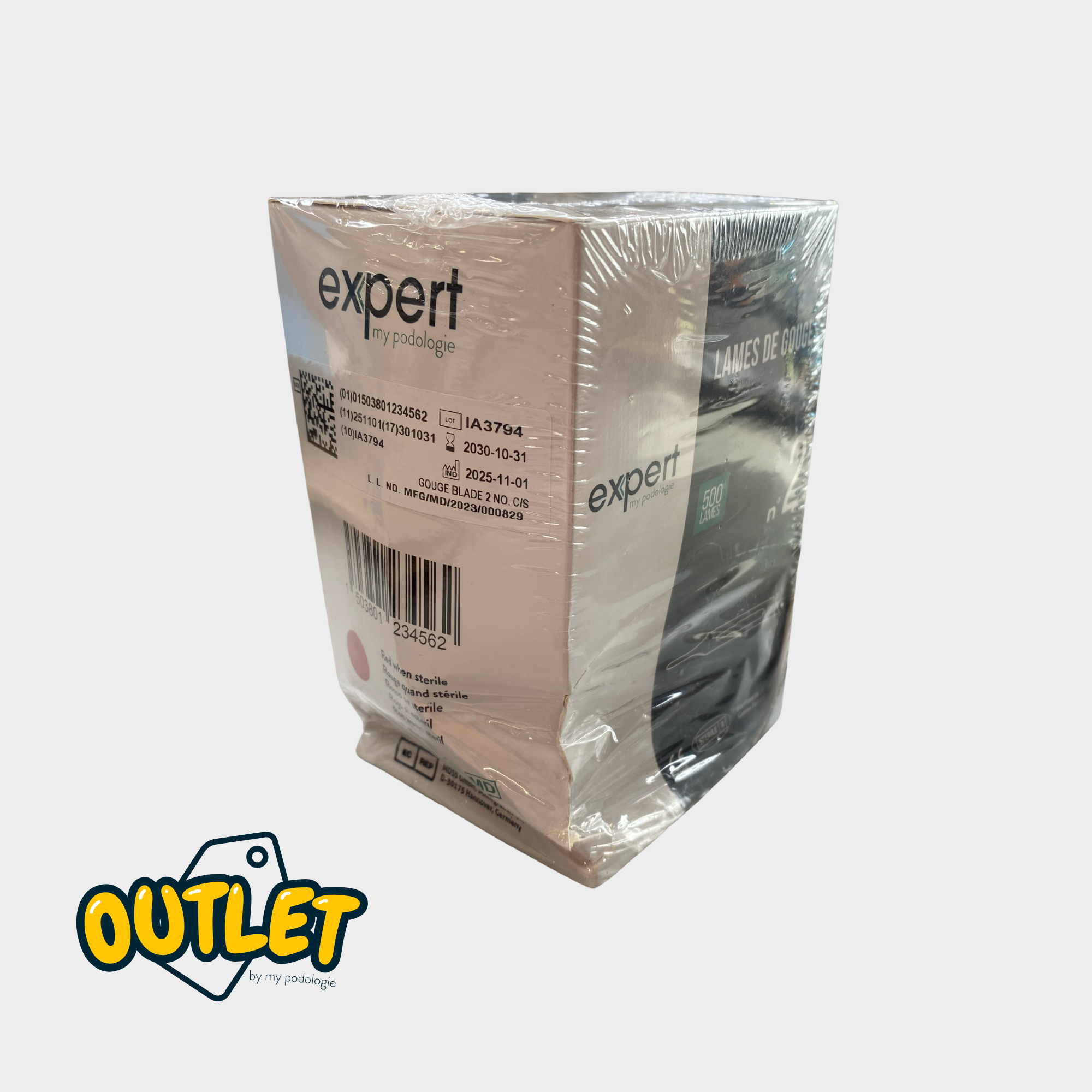 Boîte de 500 lames de gouges N°2 - Expert - My Podologie // Défaut Expert 