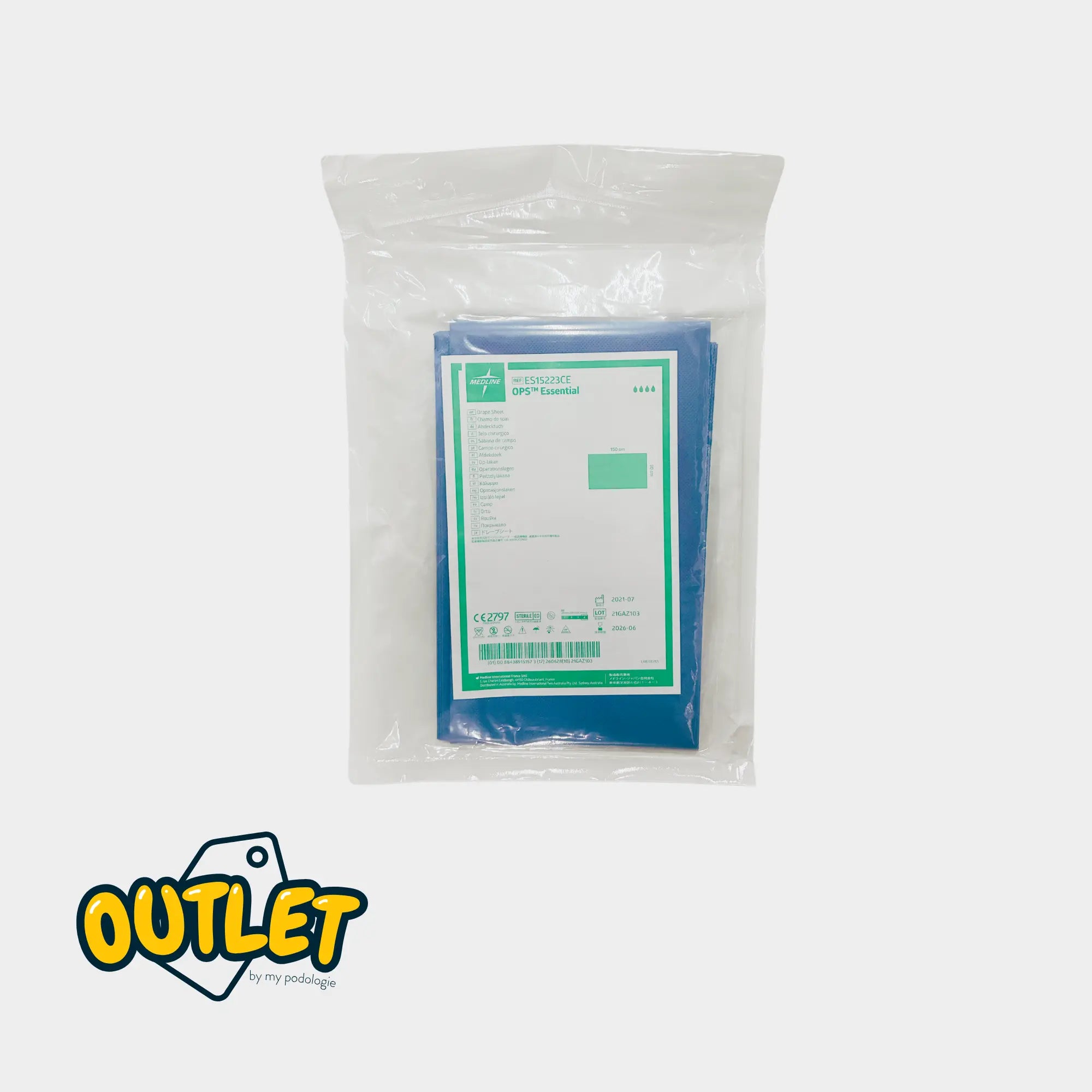 Champs de soins stériles - 150 x 90 cm - Lot de 28 - Medline // Date courte Medline 