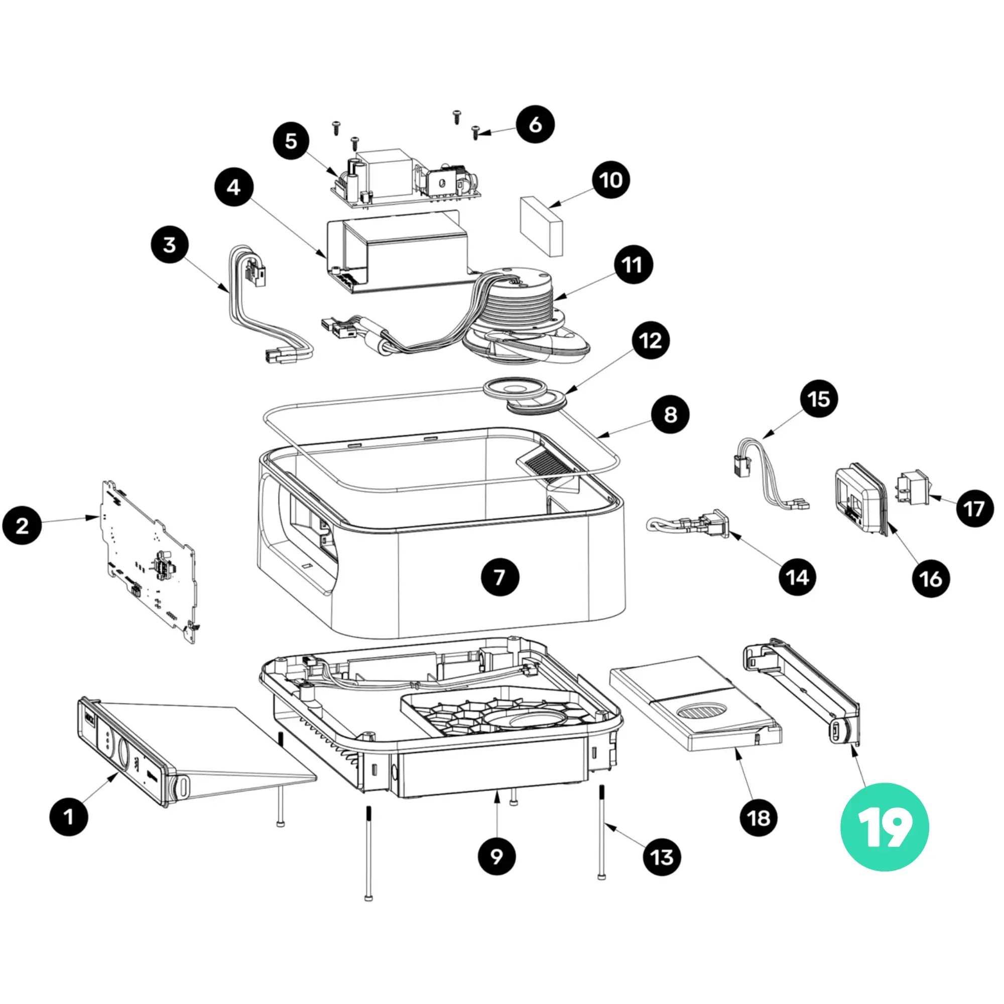 Couvercle de filtre HEPA - Podolog Nova Pro Ruck 
