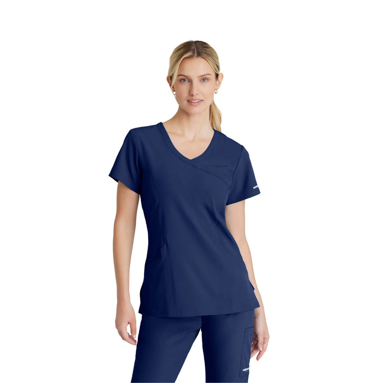 Edelweiss - Tunique col croisé - Femme - Skechers SKECHERS  Bleu Marine / XL