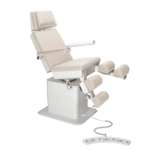 Fauteuil de pédicurie - MOON - Relevage électrique - Filaire - Ruck My Podologie  Naturel-3-moteurs-Blanc