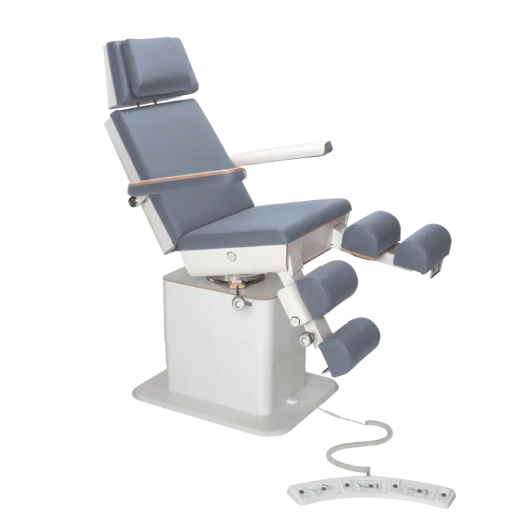 Fauteuil de pédicurie - MOON - Relevage électrique - Filaire - Ruck My Podologie  Océan-5-moteurs-Blanc