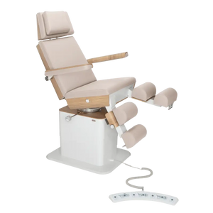 Fauteuil de pédicurie - MOON - Relevage électrique - Filaire - Ruck My Podologie  Naturel-3-moteurs-2-Chêne