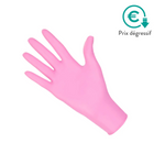 Examination gloves - Pink Nitrile - Powder-free - Box of 100 - My Médical