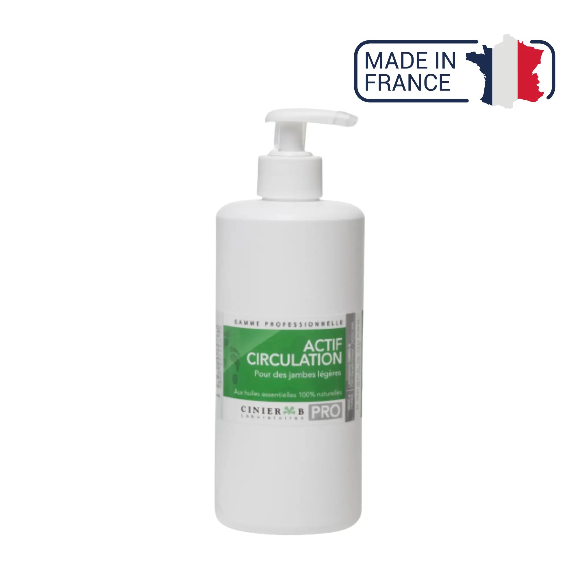 Gel Actif Circulation - Effet de fraîcheur - 3 contenances - Laboratoires Cinier B Laboratoires Cinier B  500 ml