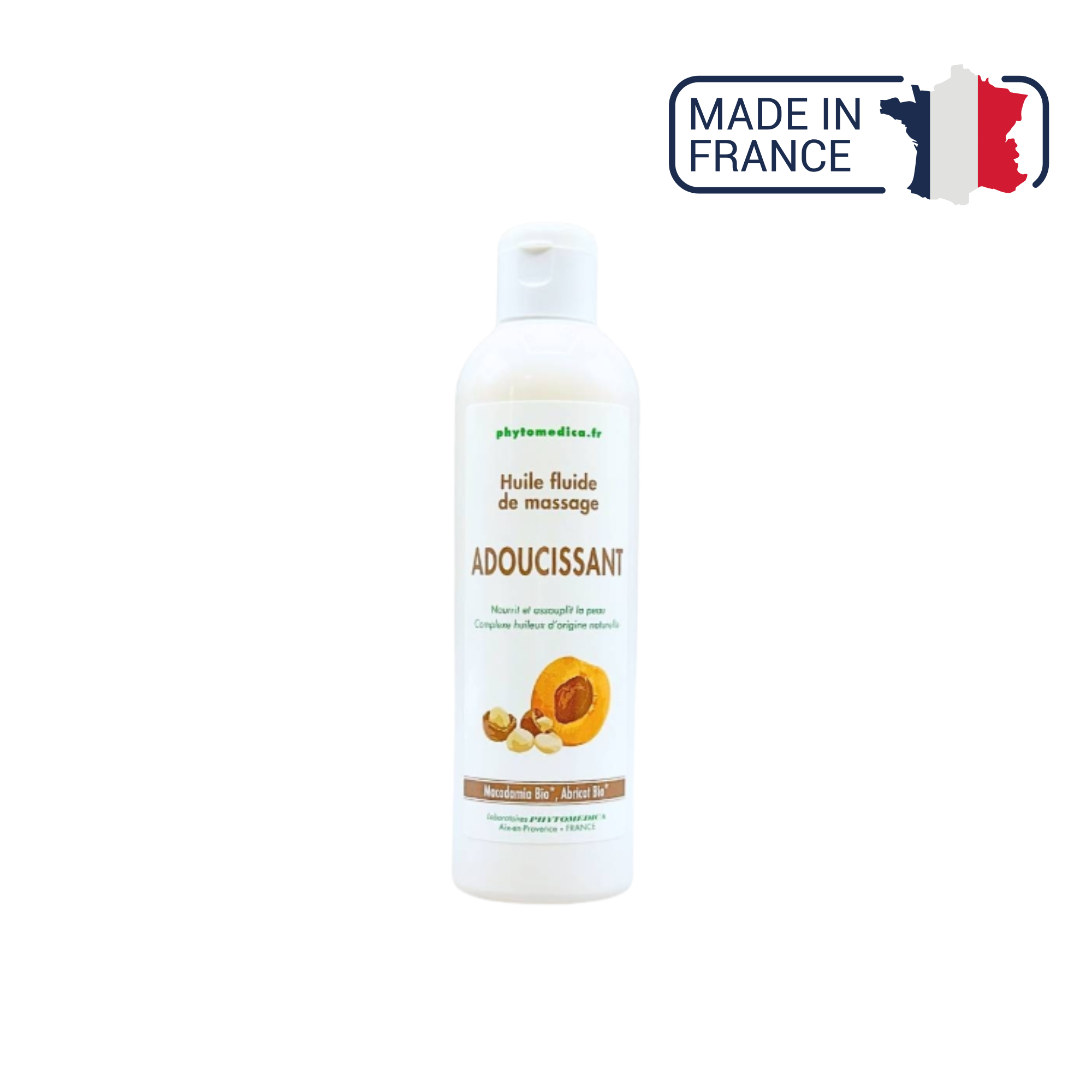Huile fluide de Massage Adoucissant - Macadamia - deux contenances - Phytomedica Laboratoires Phytomedica 