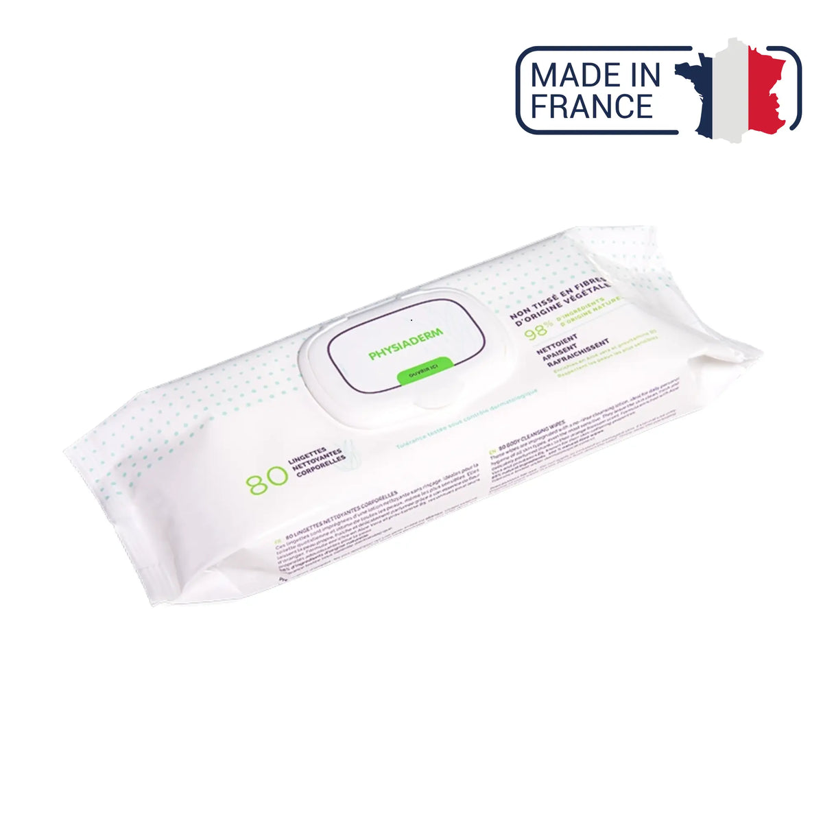 Lingettes nettoyantes pieds - Pack de 80 - Physiaderm Physiaderm 