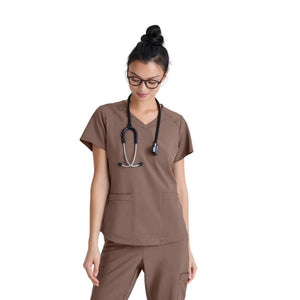 Luma - V-neck tunic - Women - Grey’s Anatomy Evolve Grey’s Anatomy  Taupe / XL