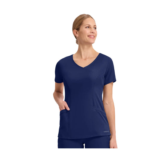 Madison - Wrap Tunic - Women - Healing Hands Healing Hands  Navy Blue / 3XL