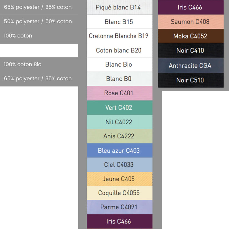 Manu - Pantalon Atoll - Mixte - Ceinture élastique - Sans poche My Blouse 