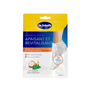Masque Pieds Apaisant et Revitalisant - Urée 3% - Pieds Fatigués - Dr Scholl's Scholl 