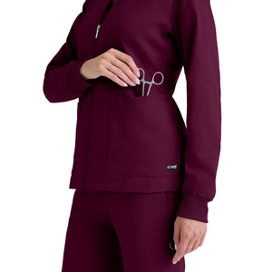 Mila - Veste médicale col rond - Femme - Grey's Anatomy Stretch Grey’s Anatomy 