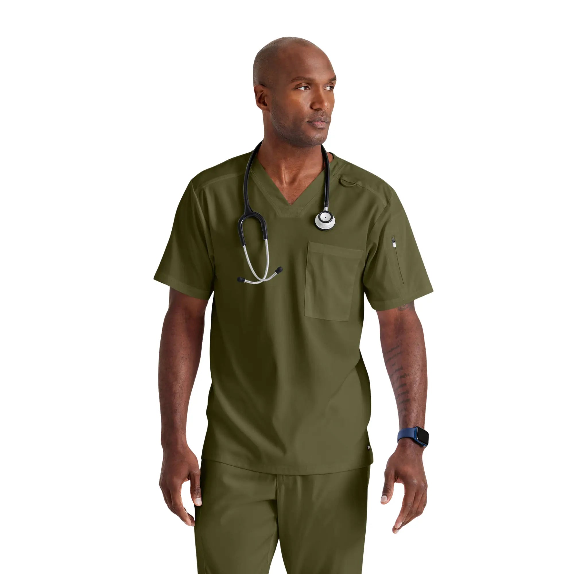 Murphy - Tunique col V - Homme - Grey's Anatomy Stretch Grey’s Anatomy  Vert Olive / ER