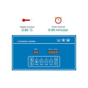 Nettoyeur à ultrasons 6,5L - Acier inoxydable - Robinet de vidange - My Podologie My Podologie 