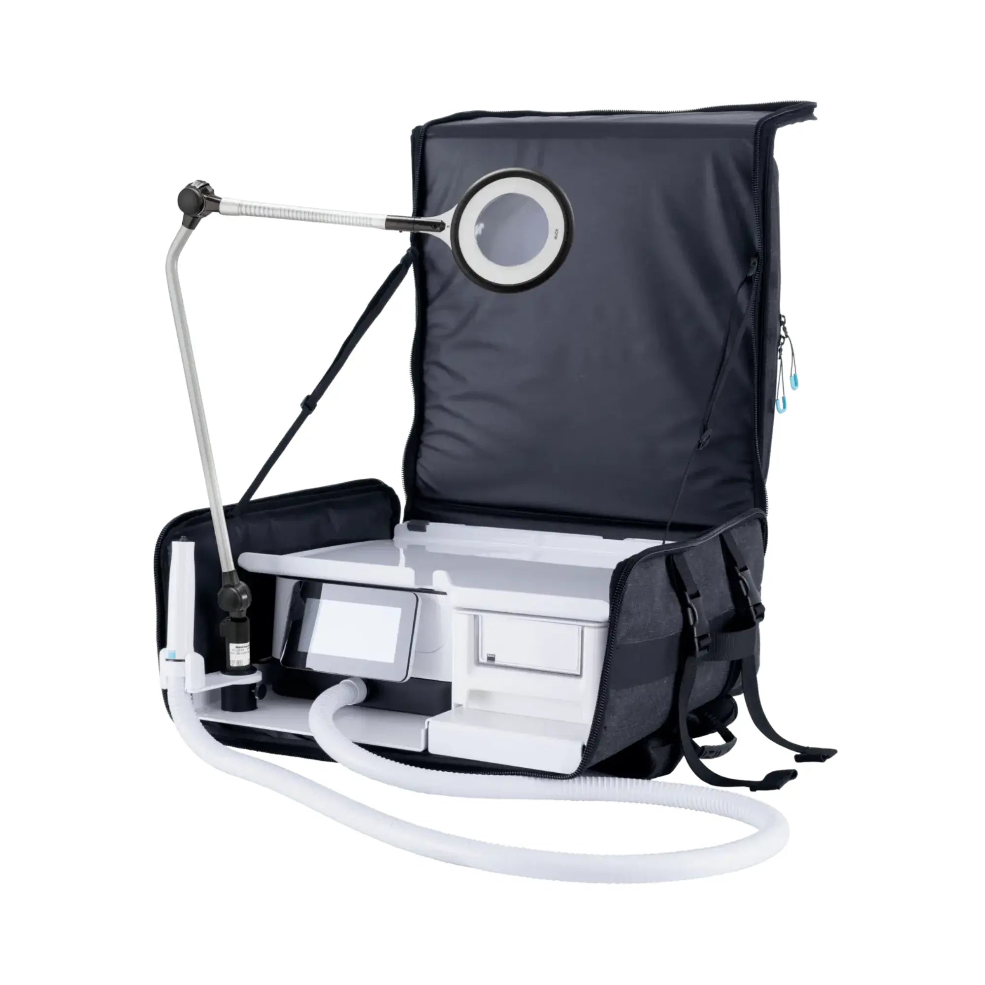 Pack - Sac à dos + Micromoteur Podolog Nova SE + Lampe Loupe Ruck  Lampe-Loupe-Noire