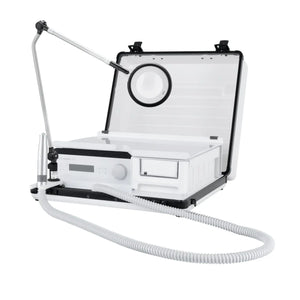 Pack - Étui rigide + Micromoteur Podolog Nova 3s + Lampe Loupe Ruck  Lampe-Loupe-Noire