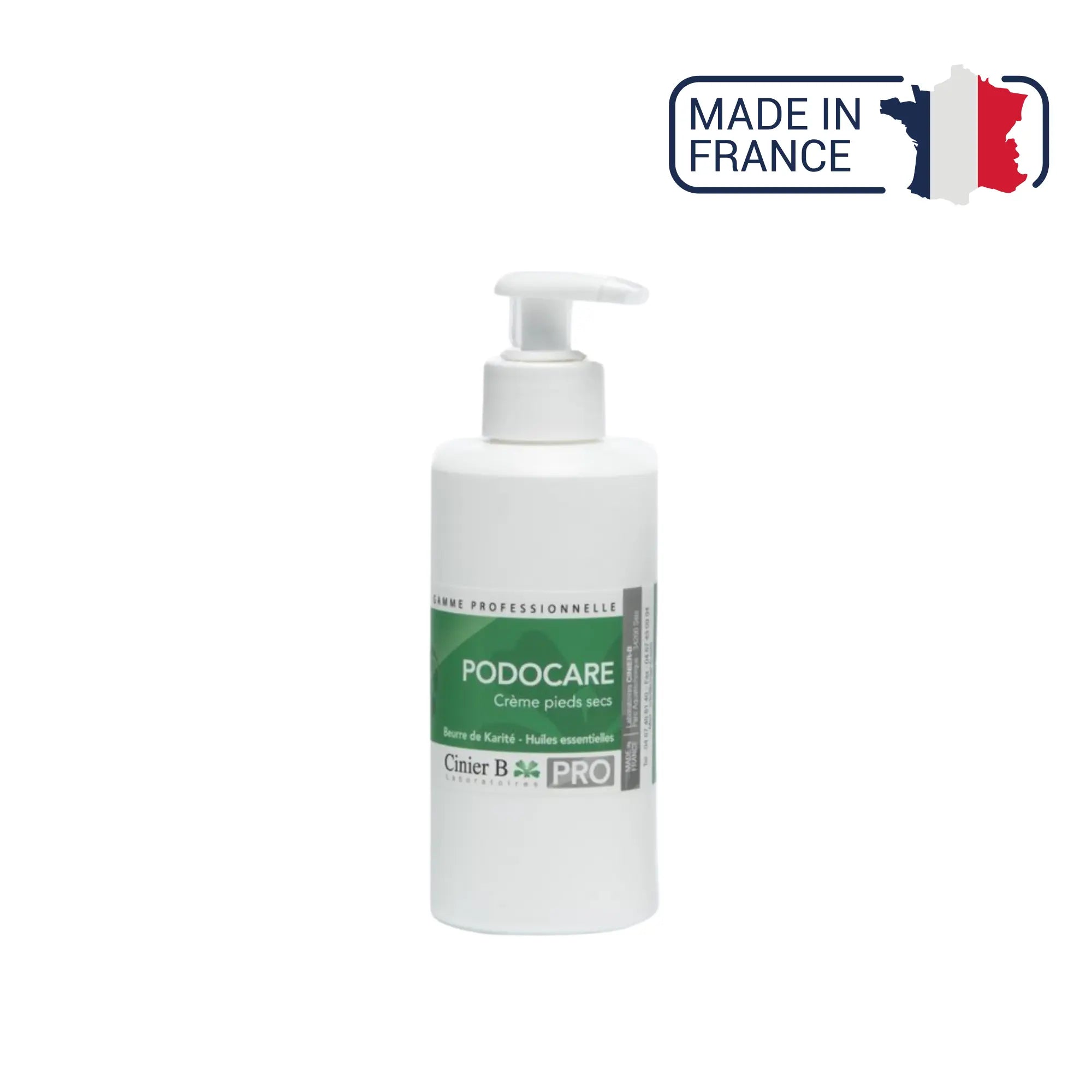 Podocare Crème Pieds Secs - 3 contenances - Laboratoires Cinier B Laboratoires Cinier B  250 ml