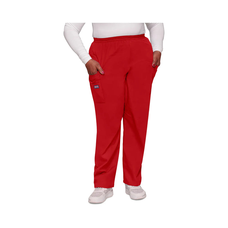 Seignosse - Pantalon cargo médical - Femme - Cherokee - Couleur 2 Cherokee Authentic Workwear  Rouge-XXXL