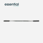 Double flat spatula - Pointed and round - Stainless steel - 18.5 cm - Essential by My Podologie