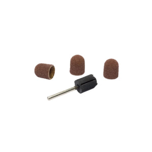 Support + 3 Capuchons émeri grain 80 - 2 diamètres - Laboratoires Cinier B Laboratoires Cinier B  10/15 mm