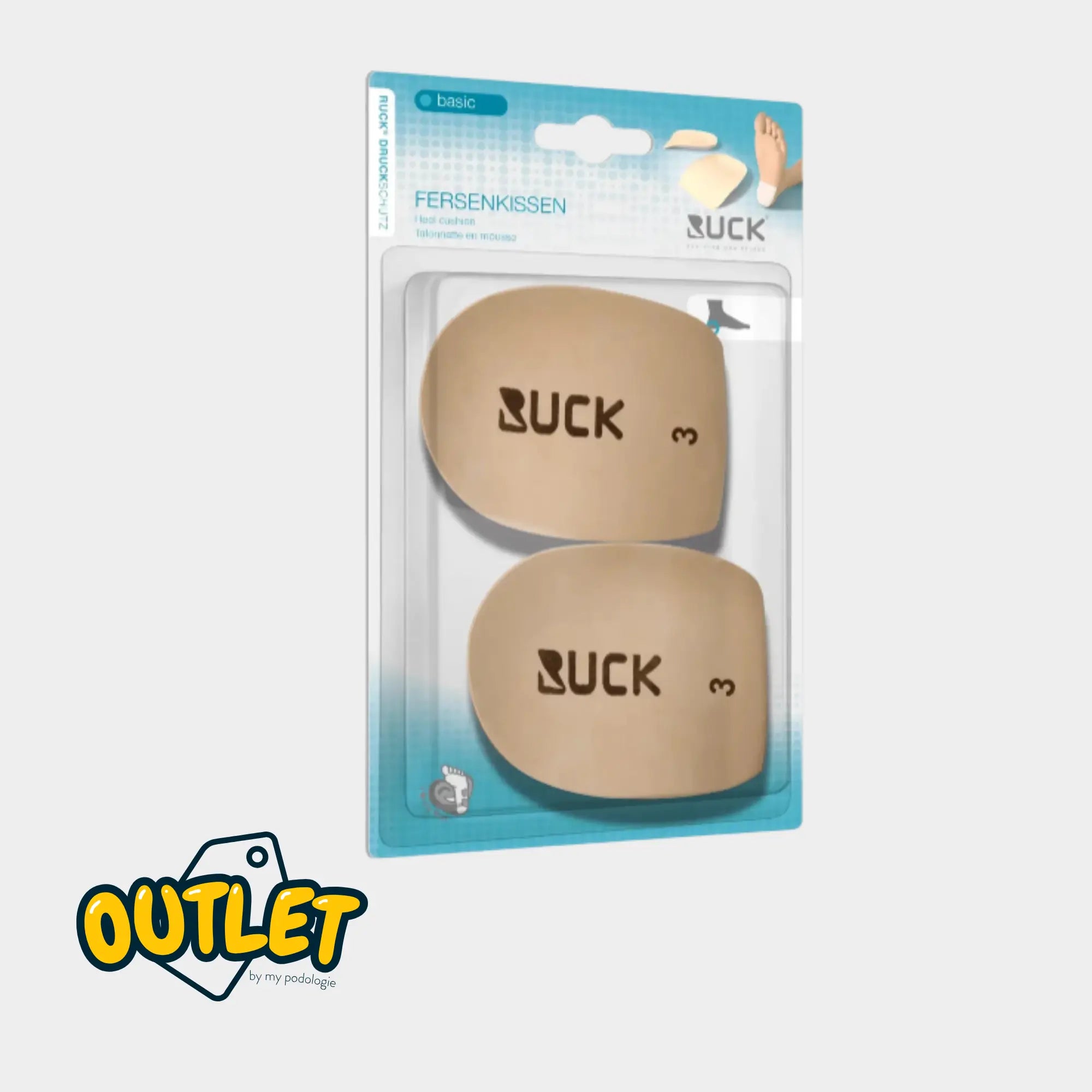 Self-adhesive heel pad - Soothing heel protection - Ruck / Ruck clearance 