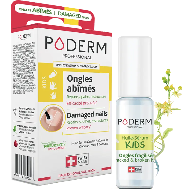 Traitement Sérum Ongles abîmés - Enfants - 8ml - Poderm Professional