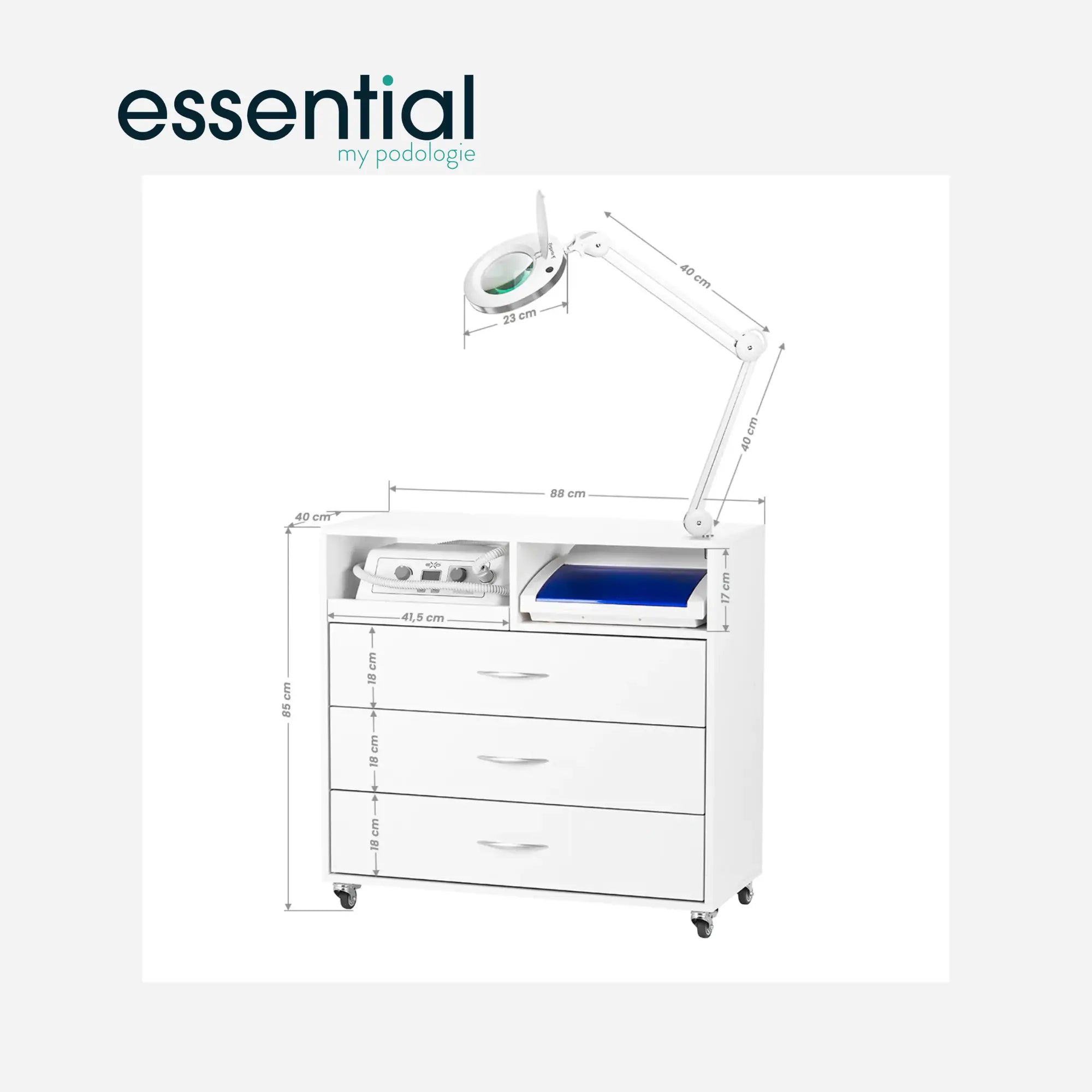 Complete Podiatry Unit - Y-200Max Set - Essential by My Podologie Essential 